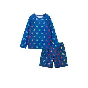 [갭키즈][토들러 남아 2-5세] 미키마우스 패턴 래글런 래쉬가드 & 스윔 쇼츠 5222161011051