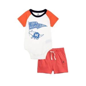 [갭키즈][베이비 남아 0-24개월] 애니멀 그래픽 바디수트 & 쇼츠 5232143073068