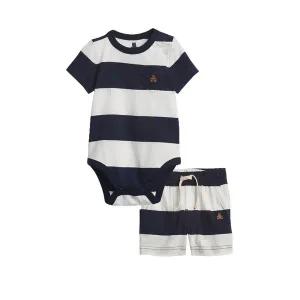 [갭키즈] 22년 SPRING [베이비 남아 0-24개월]스트라이프 패턴 바디수트 세트 5232143071056