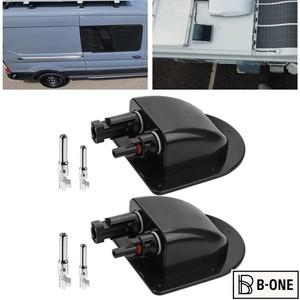 태양광 RV 정션 박스 이중 구멍 와이어 케이블 커넥터 전지 패널 씰링 캐러밴 모터 홈 보트 용 방수