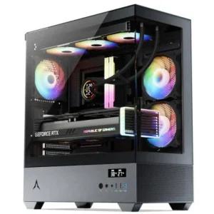 앱코 PC 케이스 컴퓨터 보호 마린 디스플레이 블랙