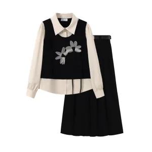 슈가슈가룬 코스프레 의상 치마 바닐라 쇼콜라 교복세트 할로윈 A5