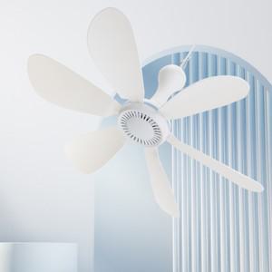 무소음 6엽 USB 전원 천장 캐노피 팬  리모컨 타이밍 4단 속도 조절  캠핑 침대 기숙사 텐트용