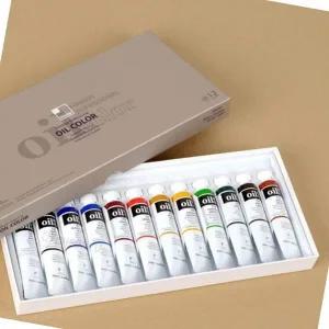고급 유화 물감 20ml 12색 아트 수채화 예술 도구 컬러