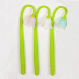 초롱꽃디자인 4개입문구 4개세트 젤펜세트 디자인젤펜 젤리펜