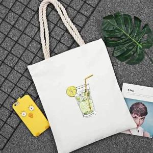 사각 캔버스 백 캔버스숄더백 캔버스가방 에코백 (WFG1WBM)