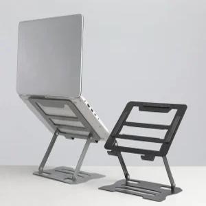 각도조절+높이조절 노트북 스틸 스탠드 휴대 접이식 단단한 지지력 태블릿거치대 독서대 8~17인치사용가능