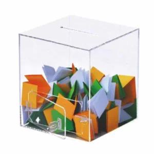 투명 아크릴 모금통 뽑기함 수납함 디자인 모금함