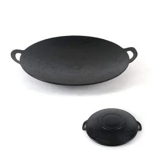 [골드스마일]업소용 무쇠 구이팬 그리들 40cm 곱창 솥뚜겅불판 전