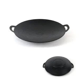 [골드스마일]업소용 무쇠 구이팬 그리들 38cm 곱창 솥뚜겅불판 전