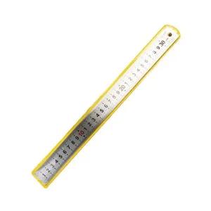 스텐 제도 자 양면 길이 측정기 커팅 스틸자 작업 도구