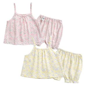 [그린베베] 국내생산 여름용 유아 끈나시 반바지 아기내복 상하세트_블라썸 편면내의(나시)