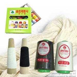 실고무/40수2합 재봉사/이불실/솔표재봉사(10색)