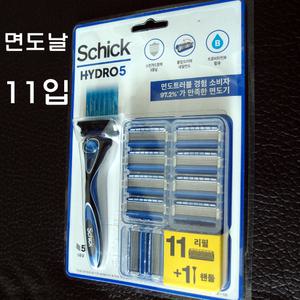 쉬크 하이드로5 면도날 11개입 + 하이드로5 면도기핸들