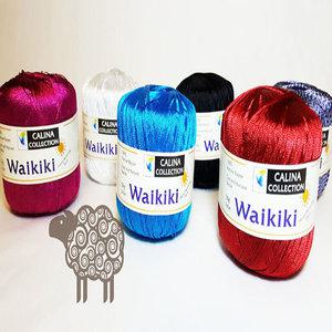 와이키키/실크인견사/여름실/코바늘실/6볼세트