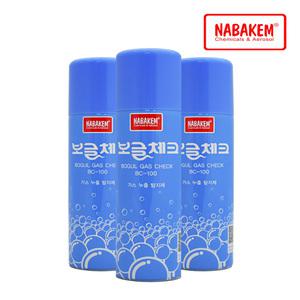 나바켐 보글체크 BC-100 가스 누출 탐지제 220ml LPG LNG 배관 벨브 호스 비눗물 점검 점검액