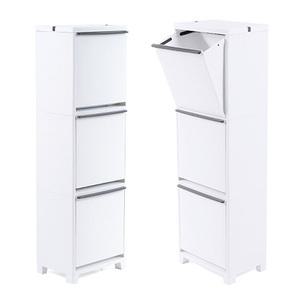 창신리빙 프랑코 스탠드 분리수거함 3단 60L 1개/쓰레기통 휴지통