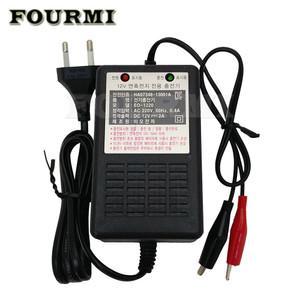 오토바이 스쿠터 배터리 충전기 12V2A 국산 EO1220