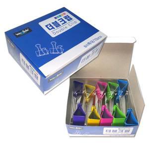 화신 칼라 더블클립 크립 집게 특대형 50mm (10개입)