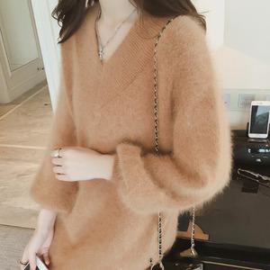 무료배송 케이렌 앙고라 브이넥 니트원피스 겨울 롱원피스