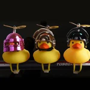 오리 러버덕 프로펠러 헬멧 자전거 킥보드 라이트 벨