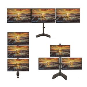 멀티 다중 삼각 세로 가로 3대 트리플 모니터 암 거치대 9종 32인치까지