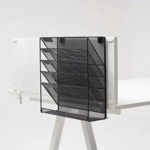 파티션 5단 수납포켓 서류 파일 꽂이 서류정리함 걸이 책꽂이 L홀더