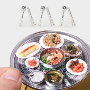 납골당 제사상 장식 소품 미니어처 미니어쳐 수저 3세트