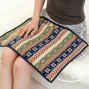 김수자 프리미엄 맥반석 황토 옥 참숯 전기 온열 찜질기 