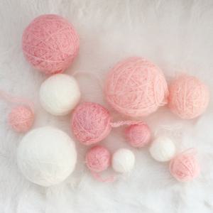 [달리베리] 크리스마스 울털실 믹스 오너먼트 공예재료 행잉 갈란드 재료