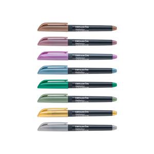 메탈릭 브러쉬펜 8색 세트 라인플러스