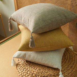 북유럽 보니따 린넨 쇼파쿠션 솜포함 45x45cm 카페 거실 사각 여름 데일리 인테리어