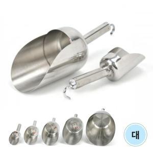 스텐 얼음스쿱 대형 원형 얼음주걱 식당 카페 아이스 스쿠프