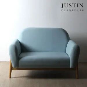 [저스틴퍼니처]토크 원목 가죽 2인 소파