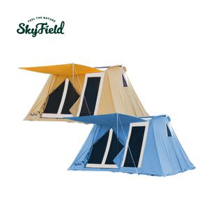 스카이필드 스프링 면 텐트 L (SF-TE-003)/ 감성 캠핑 하우스 그늘막 타프 방수 쉘터 글램핑 피크닉 장박 4인 6인