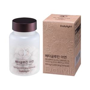 데일리라이트 독일산 효모 베타글루칸 아연 120정 1개 / 3개 구매시 베타글루칸 1개 추가