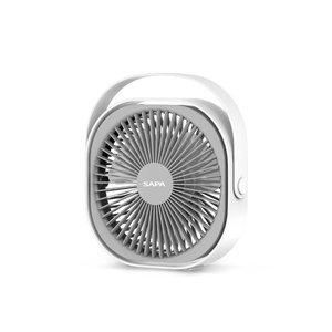 싸파 저소음 데스크탑 선풍기 SPK-H22F102W 화이트 탁상 휴대용 360도 회전