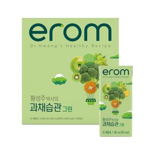 이롬 황성주 과채습관 그린 190ml 64팩 야채 과채 과일 주스