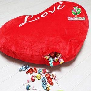 [NS홈쇼핑][욜로앤휘게] 너무 사랑스런 선물넣는 지퍼포켓 대형 러브러브 하트쿠션..[32964210]