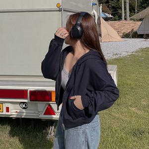 [빅사이즈]이블렛 모데룬 양지퍼 크롭 후드집업 제이스타일