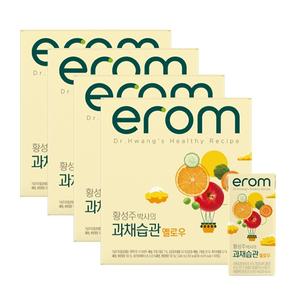 이롬 황성주 과채습관 옐로우 과일야채주스 190ml 64팩