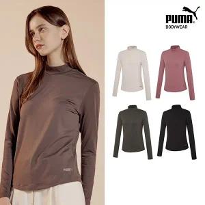 [푸마][한정수량 이월][푸마] 여성 웜셀 기모 모크넥 긴팔 티셔츠 1종 택일