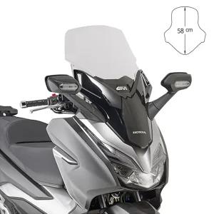 혼다 포르자300 58cm 롱윈드스크린 투명 기비 GIVI