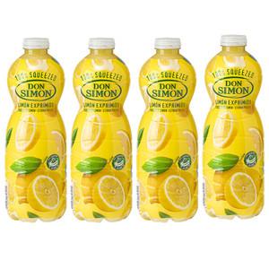 돈시몬 착즙100% 레몬 주스 4개(1000mlx4개) 음료수생과일