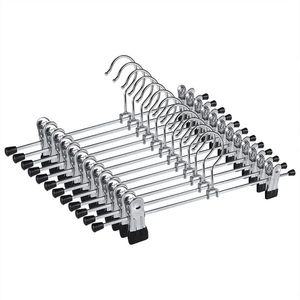 케이맘 논슬립 코팅 회전형 치마바지걸이, 블랙, 10개 F016