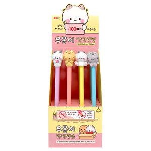 [24개 1박스] 일정문구 우옹이만년연필(캡타입) 귀여운 오래쓰는 닳지않는 무한 문구 선물 피규어 학용품