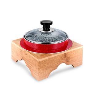 카엔 나무받침 돌솥 세트 13.5cm