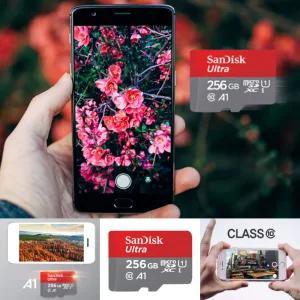 SD 카드 256G 외장 메모리 저장 스마트 폰 자동 오토