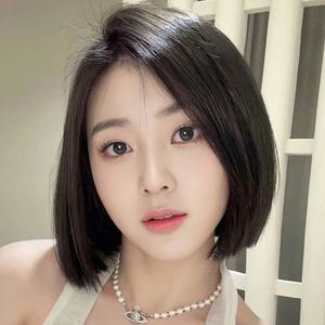 키라비 가발 여성 통가발 단발 머리 숏컷 가르마 30cm DTF-217