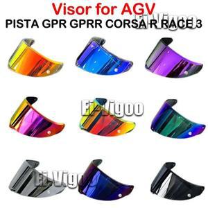 오토바이 헬멧 바이저 AGV PISTA GPR GPRR 코르사 R 레이스 3 헬멧 실드 UV 보호 앞유리 Casco Moto 액세서